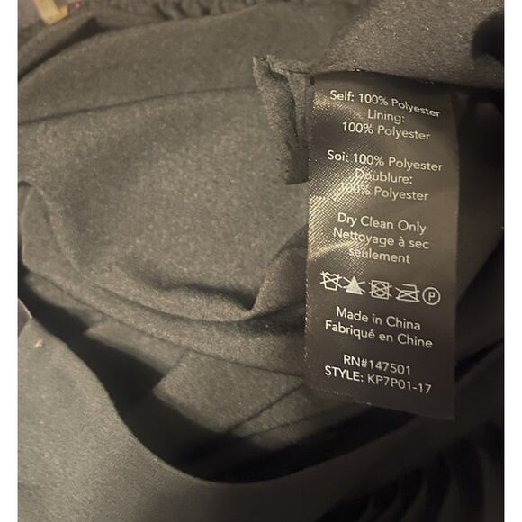 Kobi Halperin Women's M Black Eden Pleated Wide-Leg Zip Cropped Pants EUC - Picture 5 of 5